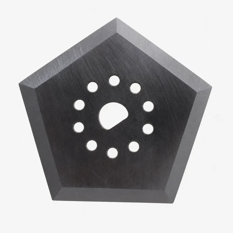 Pentagonal Blade — Pentagonal machine blade for cutting applications on fabric packing machines.
